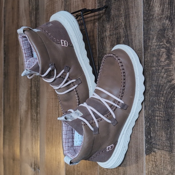 Hey Dude Reyes Boot Leather Lightweight Cocoa Brown Size 8.0 - Picture 1 of 11